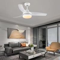 CJOY 132 cm-es Mennyezeti Ventilátor Világítással - Fehér, Csendes DC Motor, Távirányítós, Fényerőszabályzós, 6 Sebességes, Energiatakarékos 7