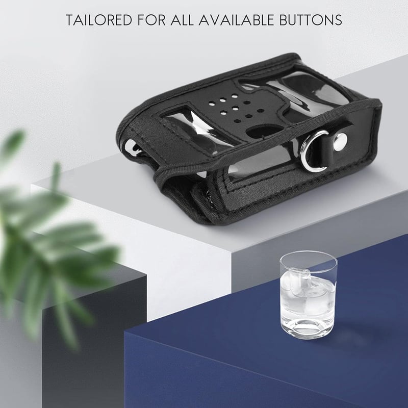 Wisboey bőr védőtok Baofeng 5R, 5RA Plus, 5RE Plus, 5RB, 8R walkie-talkie rádiókhoz