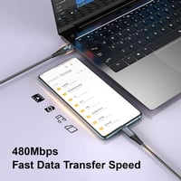 SIZUKA USB-A - Micro USB kábel, 2db, 0,5m, Újracsomagolt 6