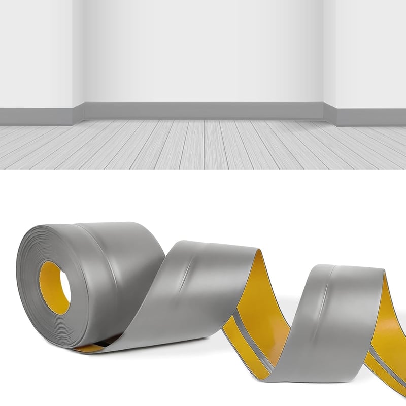 YushengTai öntapadós, rugalmas szegélyléc 6m, PVC, 50x20mm, konyhába és fürdőbe