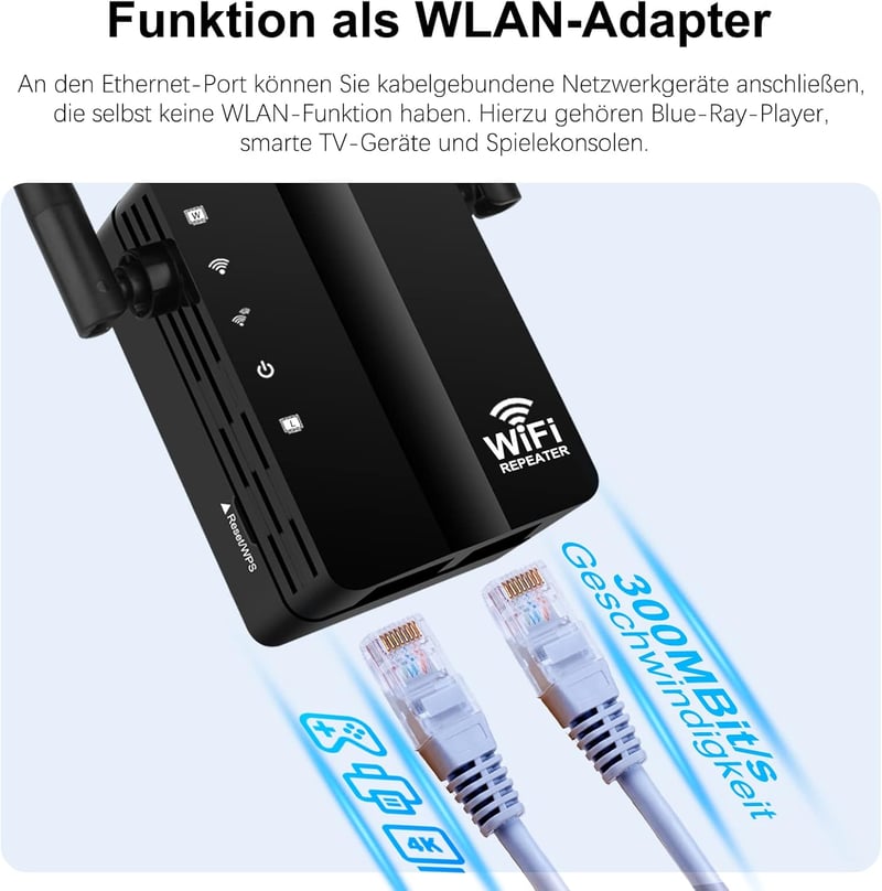 TP-Link 300Mbps Mini WiFi Jelismétlő LAN Porttal, WPS Gombbal - Magyar Verzió