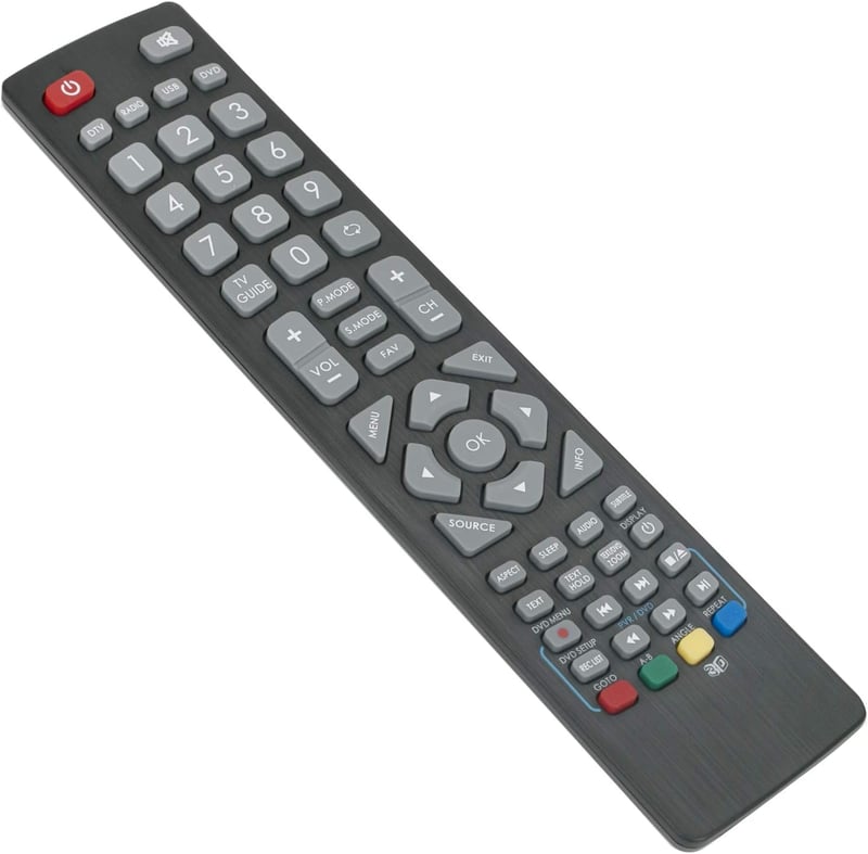 ALLIMITY SHW-RMC-0103 Távirányító Sharp Aquos Smart TV-hez - Kompatibilis LC-22/24/32/40/43/48 Modellekkel, Programozás Nélküli Használat, 1