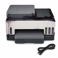 HP Smart Tank 7305 višenamjenski tintni pisač — neispravan, djelomično radi: curenje tinte unutar uređaja (stanje: vidi 2. sliku) 1