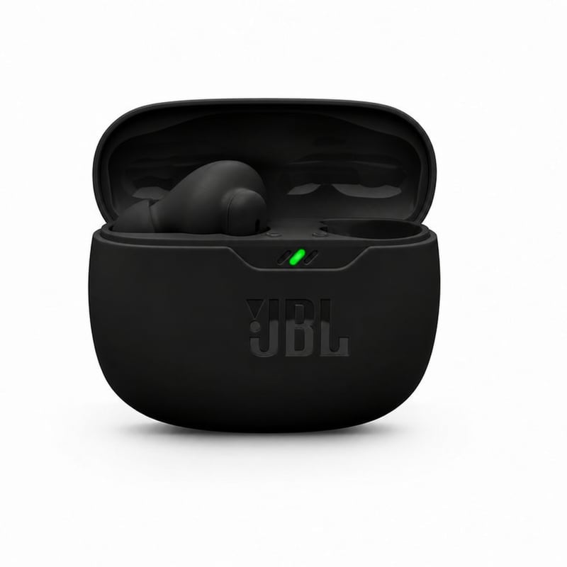 Căști True Wireless Bluetooth JBL Wave Beam 2 cu anularea zgomotului, negre - folosite, set incomplet (1 buc. cască)