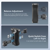 SmallRig univerzális oldalsó kameramarkolat, állítható, 1/4" és 3/8" csavarral 4