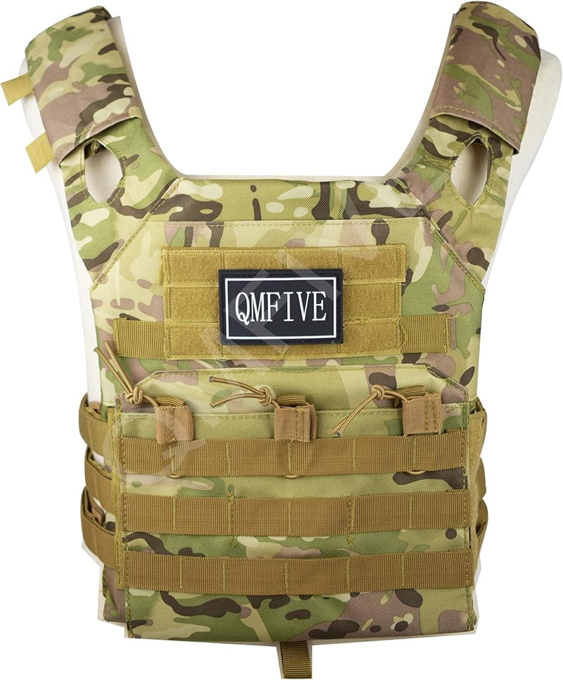 JPC Taktikai Mellény Airsoft Vadászoknak - Terepszínű MOLLE Rendszerű