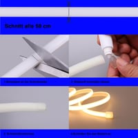 BENLUN COB LED Szalag 20m - 220-230V Kültéri IP65 Vízálló Kék Világítás, Nagy Fényerejű 200W, EU Csatlakozóval, Beltéri-Kültéri Használatra 7