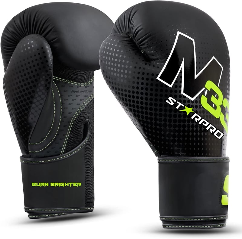 Starpro Bokszkesztyű 10 oz - Fekete, Műbőr, Unisex Edzőkesztyű