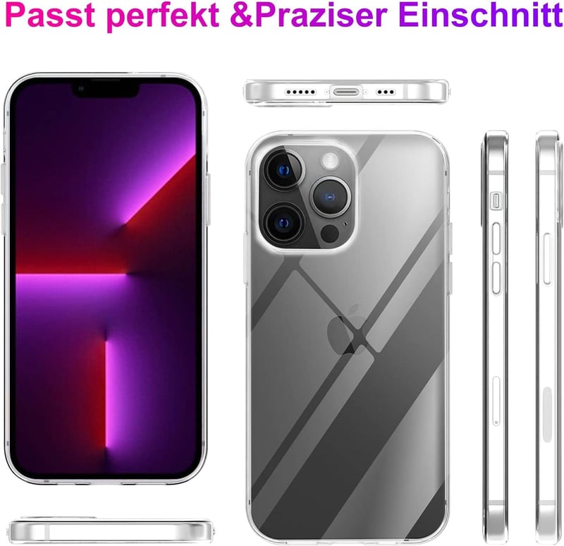 Apple iPhone 13 Pro Max Átlátszó Ütésálló Szilikon Védőtok