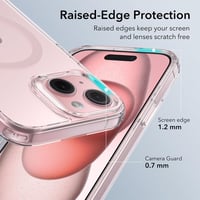 ESR MagSafe-kompatibilis iPhone 15 Plus tok - Katonai védelem, rózsaszín 6