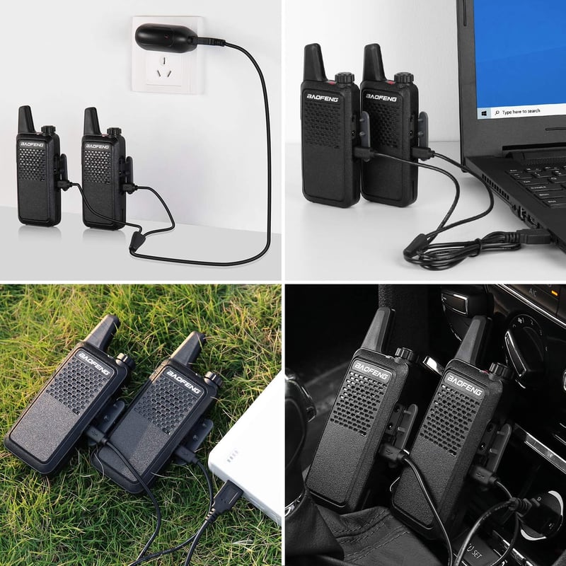 Baofeng GT-22 PMR 446 Walkie Talkie szett, 3km hatótáv, 16 csatorna, headsettel (4db)