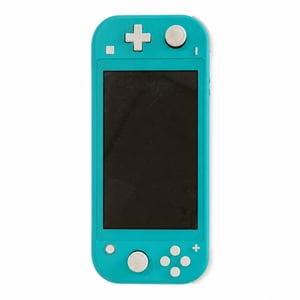 Prijenosna igraća konzola Nintendo Switch Lite tirkizna – tragovi korištenja na zaslonu i kućištu