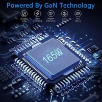 Baseus 165W GaN USB-C töltőállomás 6 portos, MacBook/iPhone/Samsung kompatibilis 5