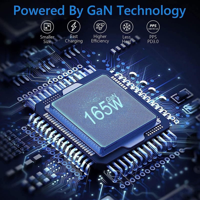 Baseus 165W GaN USB-C töltőállomás 6 portos, MacBook/iPhone/Samsung kompatibilis