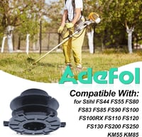 Adefol Damilfej Készlet 6 db - STIHL FS44 FS55 FS80 FS83 FS85 FS90 FS100 FS110 FS120 FS130 FS200 Fűkaszákhoz - 25-2 Damilfej, Fedél, Rugók,  2