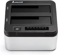 Salcar USB 3.0 HDD/SSD dokkoló állomás, 2 férőhelyes, klónozó funkcióval, 2x8TB 8