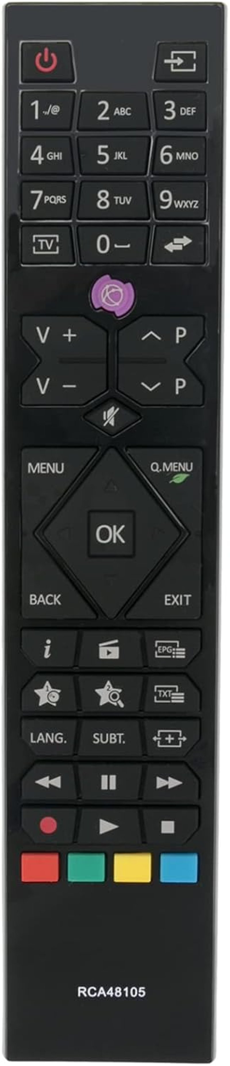 ALLIMITY Univerzális Távirányító Luxor, ITT, Sharp, Tucson TV-khez - Kompatibilis LED/LCD Modellekkel, 10m Hatótávolság, Ergonomikus