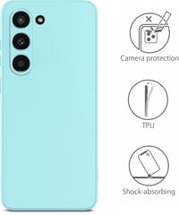 Samsung Galaxy S23 Vékony Szilikon Tok - MyGadget Karcsú Védőtok Mattított Világoskék 5