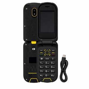 Telefon mobil Hammer DIG LTE 4G Flip, deblocat, pliabil, 2 — defect, pentru piese: nu pornește (stare: vezi imaginea 2)