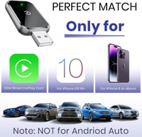 AIZEO Vezeték Nélküli CarPlay Adapter - Gyors Átállás Vezetékes CarPlayről Vezeték Nélkülire, Plug and Play, iPhone iOS 10+ Kompatibilis

AI 8