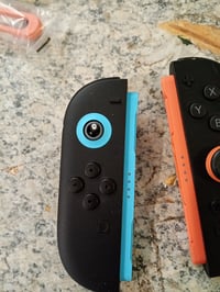 Pereche de controllere Nintendo Joy-Con 2, stânga bleu și dreapta — defecte, pentru piese: buton joystick smuls, drift (stare: vezi a 2-a poză) 4