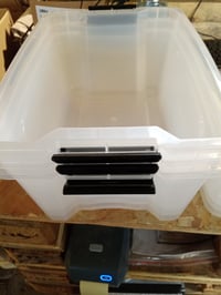 Iris Ohyama NTB-15 prozirna kutija za pohranu s poklopcem 15 L, set od 3 komada, s kopčom, složiva, plastika bez BPA 5