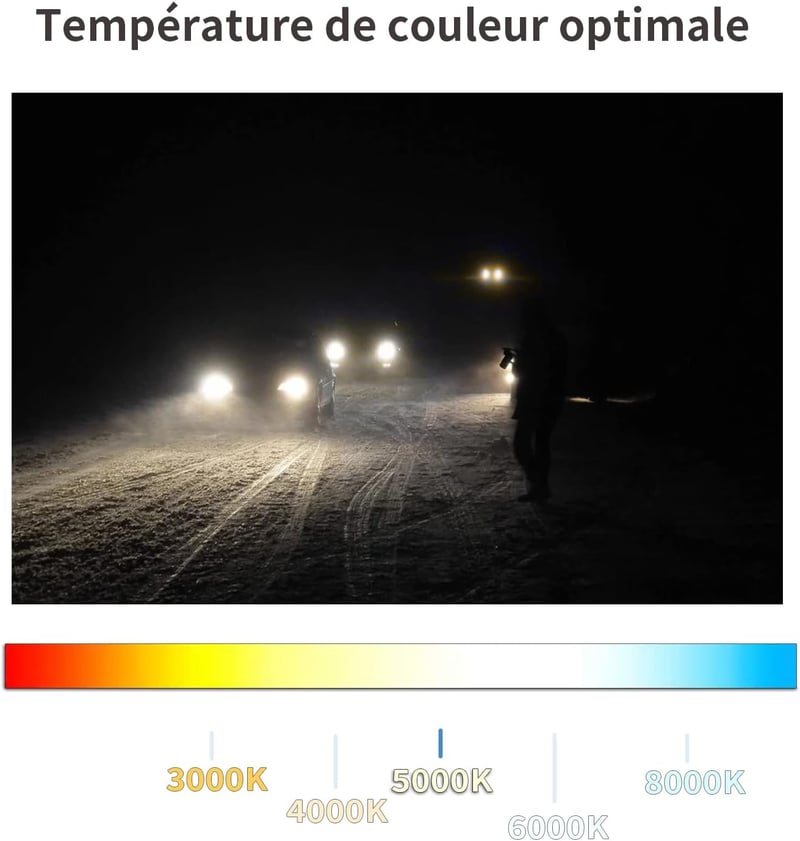 LTONXEN 9012 Hir2 halogén izzó autóhoz és motorhoz, 5000K meleg fehér, 12V 55W, 2db