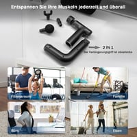 Emicool 2-in-1 Masszázspisztoly Meleg-Hideg Funkcióval, Hosszabbított Nyéllel - Izomfájdalom Enyhítő, 5 Sebességes, Hordozható Mély Szöveti  7