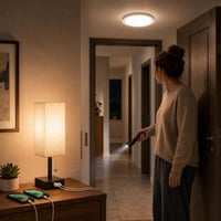 Set za noćnu rasvjetu: 1x LED stropna svjetiljka + 1x noćna lampa s USB-om + 1x LED svjetiljka 3000 lm 1