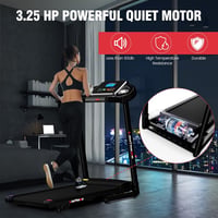 LAUFHOME Bluetooth hangszórós, összecsukható otthoni futópad pulzusmérővel 3