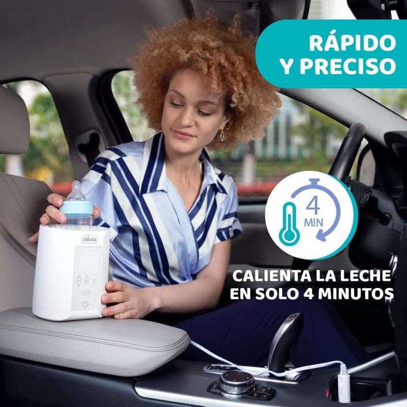 Chicco Cumisüveg és Bébiétel Melegítő Otthonra és Utazáshoz - 3 Programmal, Automatikus Kikapcsolással, Melegen Tartó Funkcióval, Fehér