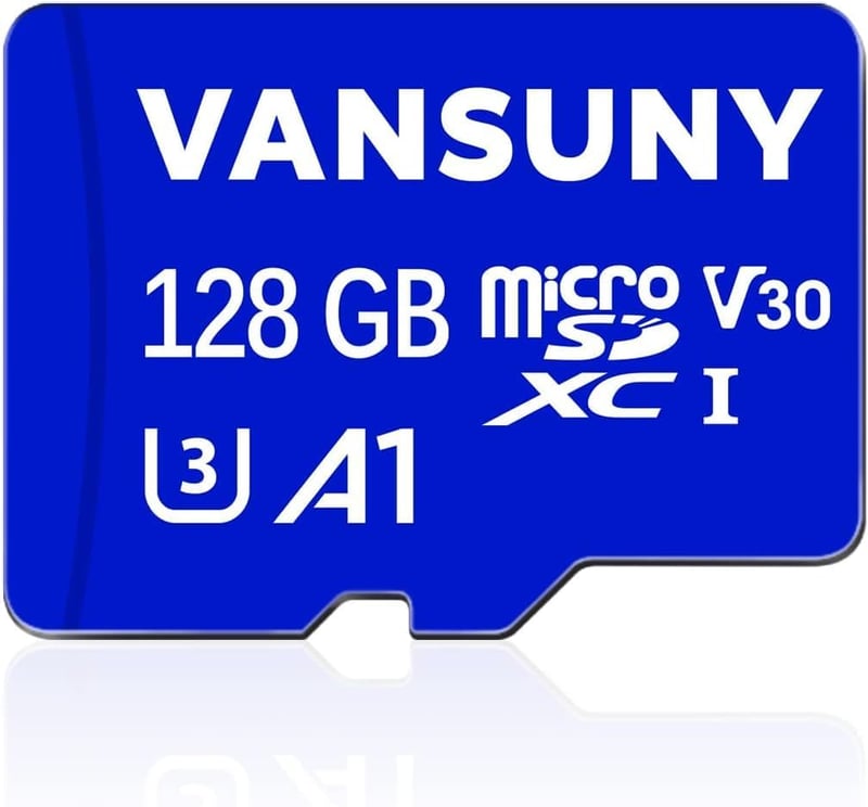 Vansuny 128GB Micro SD kártya 2db, 95MB/s, 4K UHD, adapter