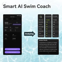 Holoswim 2S AR Okos Úszószemüveg Fitnesz Követővel, Páramentes 5