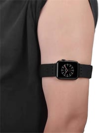 Apple Watch Szíj: Fekete Elasztikus Sport Óraszíj 2db Szett - Sorozat 8/7/6/SE 2