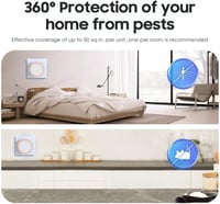 Bubbacare Ultrahangos Rovarriasztó Szett - 2db Elektromos Szúnyogriasztó Éjszakai Fénnyel, Hatékony Egér, Pók, Csótány, Légy és Bolha Elleni 3