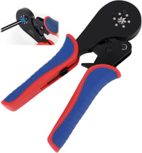 ZONJIE Krimpelő Fogó 0,08-16 mm² Vezetékvég Érvéghüvelyekhez, Ergonomikus Fogantyú, Ipari és Barkács Használatra, 30-5AWG Méretekhez 1