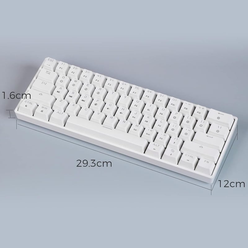 EPOMAKER GK61 61 gombos mechanikus billentyűzet RGB háttérvilágítással, vízálló IP68