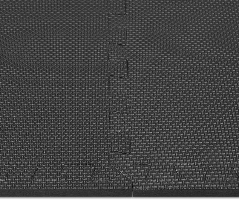 Lulupila 20 db-os Fekete Puzzle Fitnesz Védőszőnyeg - Edzőgépekhez, Jógához, Medencéhez