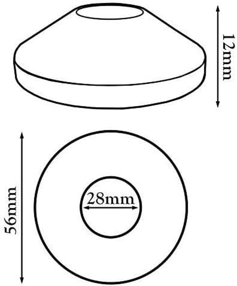 Króm radiátorcső takaró rózsa szett, 28 mm-es, 2 db-os