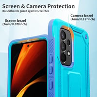 Samsung Galaxy A53 5G Állványos Tok - 360°-os Védelem, Tengerészkék 3
