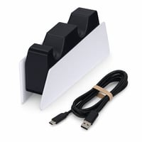 Stație de încărcare Sony DualSense pentru controller PlayStation 5 — netestată (netestată, accesorii lipsă) (stare: vezi a 2-a imagine) 1