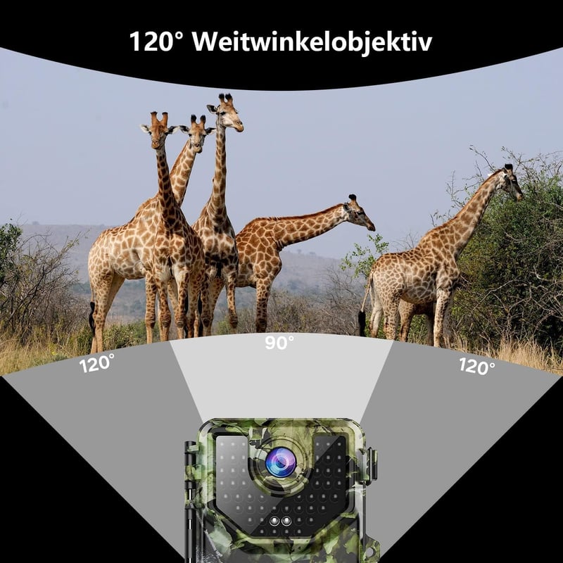 Vikeri 20MP vadkamera, éjjellátó, mozgásérzékelő, 32GB kártya, IP66