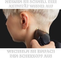 BLAUBODY Hajvágó Fej Panasonic ER1611 ER1512 ER-GP80 ER1510 Hajnyírókhoz - Fém Pótfej Borbélyoknak Tisztítókefével 4