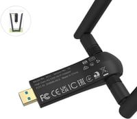 BrosTrend 1200Mbps WiFi adapter PC-hez, dupla sávos USB antenna Windows 11/10 kompatibilis 8