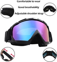 ZUMLLOMA Motocross Szemüveg - UV-védett, Szélálló, Unisex Síszemüveg és Motorosszemüveg 4