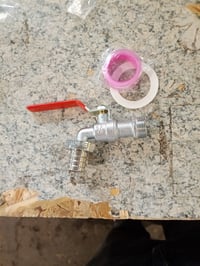Robinet pentru rezervor IBC HOTUT, 3/4 inch, adaptor S60x6, alamă, 1000 litri — fără conector de furtun și adaptor (stare: vezi a 2-a imagine) 2