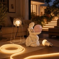 Pachet Iluminat Magic: suport glob + lampă sferică + bandă LED 2m + bec inteligent E27 1