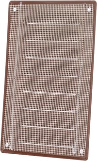 Barna Fém Szellőzőrács Rovarvédővel 140x190mm - Univerzális Szerelhetőség 4