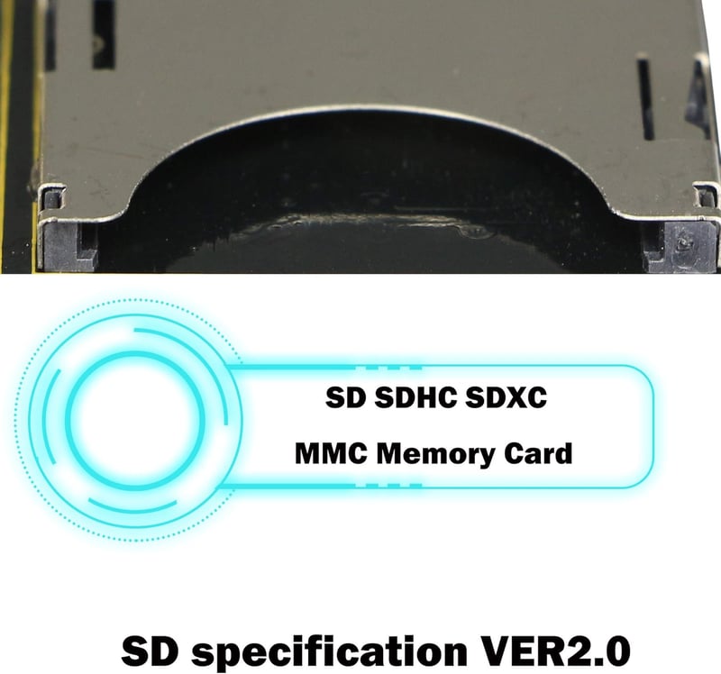 FENGQLONG SD Kártya IDE Adapter - SD/SDHC/SDXC/MMC Memóriakártya 2,5" IDE 44 Pin Átalakító, Fekete