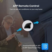 Broadlink RM4 Pro S Univerzális RF IR Távirányító Hub Hőmérséklet és Páratartalom Érzékelővel - Alexa, Google Home, IFTTT Kompatibilis Okoso 4